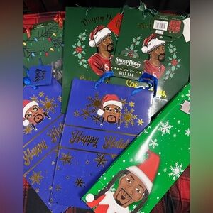 6 Snoop Dogg Christmas Gift Bags BRAND NEW Happy Holidaze Merry Chrismizzle